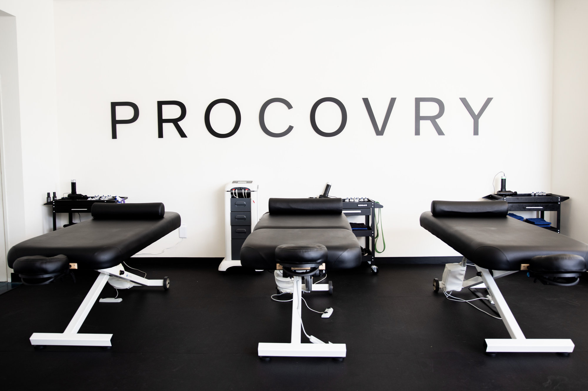 Treatment tables in the Procovry clinic